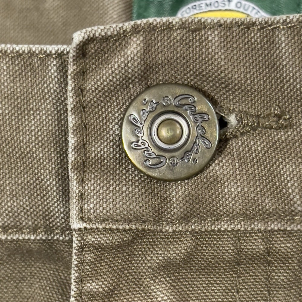 Cabelas Brush Guard Pants Men‎ 33x32 Brown Canvas Nylon Hunting Fishing Workwear - Picture 7 of 16